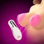 JIAS Silicone Nipple Sucker Vibrator Breast Enlargement Nipple Pump Breast Stimulation Massage Vibrators for women