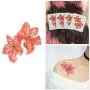 DaLin 4 Sheets Sexy Floral Temporary Tattoos for Women Flowers Collection (Red Cherry) DaLin 4 Sheets Sexy Floral Temporary Tattoos for Women Flowers Collection (Red Cherry)