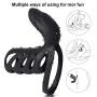 Vibrating Penis Ring, Xocity, Silicone Cock Ring with 10M Remote Control 10 Vibrations, Clitoral Vibrator Adults Male Sex Toy for Men Women Couples