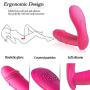 Wearable Vibrator Clitoris and G-Spot Stimulator Remote Control Waterproof Dildo Vibrator with Dual Motor 10 Vibration Modes Silicone Rechargeable Clitoris Vagina Massager for Women Couples Fun