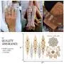12 Sheets Metallic Temporary Tattoos for Women Teens Girls Tattoos Gold Silver Glitter Flash Waterproof Tattoo Stickers 12 Sheets Metallic Temporary Tattoos for Women Teens Girls Tattoos Gold Silver Glitter Flash Waterproof Tattoo Stickers