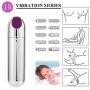 Bullet Vagina Stimulator Massager Mini Adult Massager with USB Rechargeable Waterproof Dildo Vibrator Adult Sex Toys for Women Couple