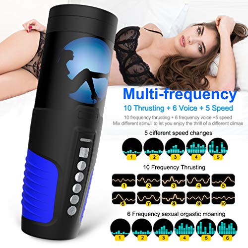 USB Rechargeable Oral Sleeve Stroker Automatical Piston Telescopic Rotation Handsfree Modes Speeds Men S(exy for Men sex Toy six Toys for Mens- Sexy Underwear for Men Wonderful Gifts