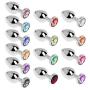 FifiMIN Small Size Metal Crystal Hang Plug Booty Back Jewelled Hang PlugsWomen and Men Toys For Men Couples