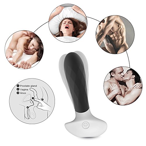 sweet124043 10 Frequency Vib Protrusion Particles Pull Beads Anales Amal Plug Electric Trainer,Silicone Waterproof-Black t-Shirt