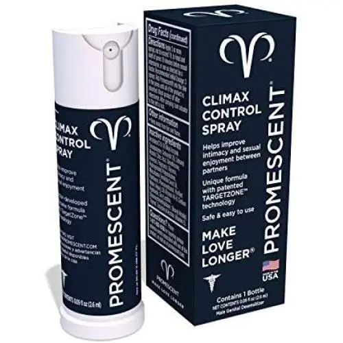 Promescent Desensitizing Delay Spray for Men Clinically Proven to Help You Last Longer in Bed - Better Maximized Sensation + Prolong Climax for Him - 2.6 ml Promescent Desensitizing Delay Spray for Men Clinically Proven to Help You Last Longer in Bed - Better Maximized Sensation + Prolong Climax for Him - 2.6 ml