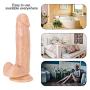 AKSQA 8 Inch Realistic Díldɔ Relax Massage Wand Toy for Women Gifts