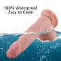 Realistic Dildo 7.5 Inch Fake Penis for Vagina/G-spot/Anal Play Bendable Cock Dong Dual Density Women Masturbation Sex Toy with Suction Cup