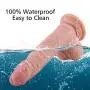 Realistic Dildo 7.5 Inch Fake Penis for Vagina/G-spot/Anal Play Bendable Cock Dong Dual Density Women Masturbation Sex Toy with Suction Cup