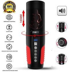 Intelligent Voice 3 in 1Portable Thrusting Training Patterns Electric Male Training Tool, Real Girl Feeling Silent Motors 360° Rotating 400 Times/Min, 280 Times Per Minute Automatic Pist