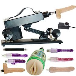 Fredorch Automatic Massager Female Masturbator Sex Machine with realistic dildo Sex Toys for Man (A2)