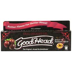 Doc Johnson Good Head Oral Delight Gel, Juicy Passion Fruit, (4 Ounces)