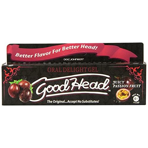 Doc Johnson Good Head Oral Delight Gel, Juicy Passion Fruit, (4 Ounces)