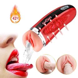 LIYUNF T-Shirt Male Aír-cräft Cup Man Cup Multi-Spééd Electric Medical Lightweight Silicone Waterproof Handheld Viibràting Mas-Sager Male Massāging Cup Toys with Sùction for Couple