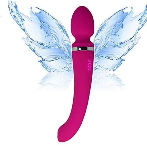Cordless Wand Massager Rechargeable with 10 Speed, Handheld Body Massage Waterproof, Suitable for Back Shoulder Muscle Aches