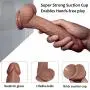 Shuajnba Kil 18cm Lifelike Artifical Flexible Dildo with Suction Cup for Woman Silica Gel Massaging Rod Sunglasses Jeans Handheld Personal Body Massager Waterproof (Color : Brown)