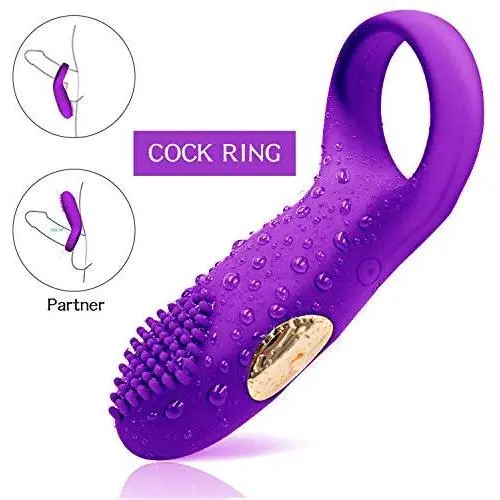 Cock Ring Vibrating Penis Ring Waterproof Rechargeable Couple Vibrator with 12-Speed Vibrations, Full Silicone Powerful Clitoris Stimulator Vibrators Adult Sex Toy by MELO (Purple) Cock Ring Vibrating Penis Ring Waterproof Rechargeable Couple Vibrator with 12-Speed Vibrations, Full Silicone Powerful Clitoris Stimulator Vibrators Adult Sex Toy by MELO (Purple)