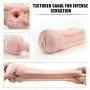 Male Masturbator With Strong Suction Base for Hands Free Fun, PALOQUETH Man Masturbation Cup with Porn Star Moaning Feature 10 Vibration Modes for Life like Experience