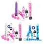 RITER Adullt Six Toys Product Kit BDSM Slave Bandage Flirt Games Dido Vibrantor & Amal Plugs for Couple
