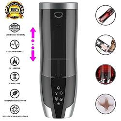 Intelligent Heating Male Masturbator Automatic Piston Heat Sex Machine Rechargeable Masturbation Cup Pussy 3D Real Vagina Sex Toys for Men