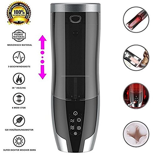 Intelligent Heating Male Masturbator Automatic Piston Heat Sex Machine Rechargeable Masturbation Cup Pussy 3D Real Vagina Sex Toys for Men