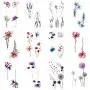 WYUEN 12 PCS/lot Flower Temporary Tattoo Sticker for Women Men Fake Tatoo Body Art Adult Waterproof Hand Stickers 9.8X6cm (FW12-44) WYUEN 12 PCS/lot Flower Temporary Tattoo Sticker for Women Men Fake Tatoo Body Art Adult Waterproof Hand Stickers 9.8X6cm (FW12-44)