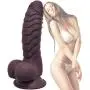 7.1 Inch Dildo Lifelike Realistic Penis with Handsfree Suction Cup Cock Dong Anal Sex Toys for Female Masturbation(Brown)