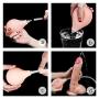 10 inch Realistic Squirting Dildo Ejaculating Dildo with Enema Bulb,Big Anal Dildo Strap on Huge Dildo Suction Cup Dildo (Dildo)