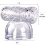 Massager Attachments, Massager Accessories Accessory Silicone- Two Different Styles (Clear)