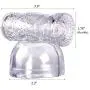 Massager Attachments Massage Attachment Accessory Silicone, Two Different Styles (Clear) Massager Attachments Massage Attachment Accessory Silicone, Two Different Styles (Clear)