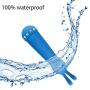ALBK Ma％Stùrbation F-Lirt Toy Handheld Portable Electric C-lǐtōris Massager, Diamond Silicone Bunny Ear 10 Frequency Vibrator Blue