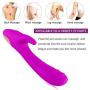 Handheld Waterproof Wand Massager - 30 Speeds Mode by Dual Powerful Motors - Medical Grade Silicone - USB Charging, Silent -Used to Relieve Muscle Pain After Exercise, Relax The Pressure.(Purple)