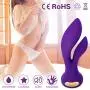 IMO Vibrating G-spot Rabbit Massager - Dual Motors Stimulation Vibrator - Quiet yet Powerful - Rechargeable & Waterproof - Best for Women or Couples (Purple)