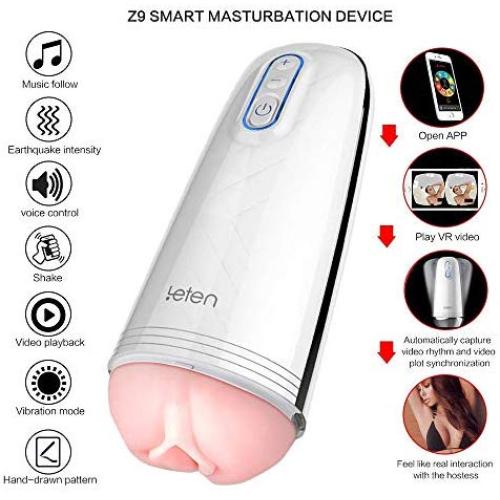 SHOOPPEE USB Home Bedroom Male Aír-cr Ft Cup Voice Interactive Male Automatic Piston Cup Sucking Fun Toys 400 Times/Min Bedding for Men T-Shirt L