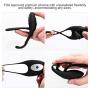 Amoris Waterproof Vibrating Cock Ring, Rechargeable Penis Ring Vibrator Sex Toy for Male, Female or Couples with 10 Modes, Ultra Quiet