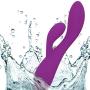The Perfect Match - Flexible Rabbit Vibrator Sex Toy with 10 Powerful Settings for Women & Couples, Waterproof, Rechargeable, Quiet, by Sweet Vibrations (Lavender)