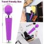 Personal Wand Massager, Bolly Cordless Electric Handheld Rechargeable Massager for Women & Men Muscle Aches and Sports Recovery