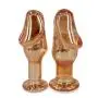 Eastern Delights Cute Glass Pleasure Wand Dildo, Anal Sex Toy Butt Plugs (L)