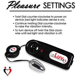 LeLuv Vibrator Mini Silver Bullet Retractable Wire Multi-Speed Massager Egg