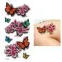8 Sheets 3D Temporary Tattoo Sticker Butterfly Flower Design Body Chest Hand Art Decal Removable 8 Sheets 3D Temporary Tattoo Sticker Butterfly Flower Design Body Chest Hand Art Decal Removable