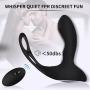 Bantie Anal Vibrator Cock Ring with Heating Function, 10 Powerful Modes Remote Control Vibrator Prostate Massager for Men, G-Spot Vibrators Sex Toys for Women