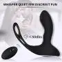 Bantie Anal Vibrator Cock Ring with Heating Function, 10 Powerful Modes Remote Control Vibrator Prostate Massager for Men, G-Spot Vibrators Sex Toys for Women