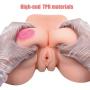 3D Ass Butt Adult Toys for Men Male - Lifelike Silicone Sex Doll with 2 Holes TPE Love Doll Sex Toy for Men Male (10×8×3.5in)