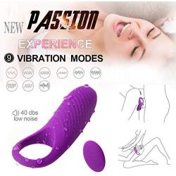 Remote Control Penisring Ring for Men Women Shake Rooster Cockring,Silicone Happy Toys Shock 9 Speeds USB Charged