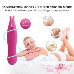 Electric Wand Massager Powerful Vibrating Cordless Handheld Personal Massager for Women and Men Rechargeable 11 Modes