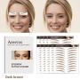 4D Tattoo Eyebrow 99 Pairs! Newly Improved Hair-Like Authentic Eyebrows,Realistic Imitation Eyebrow Tattoo Stickers Waterproof,Popular Brown Eyebrow Shapes,Brow Shaping Makeup Tools for Women Girls