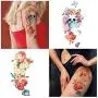 Yazhiji 15 sheets large Sexy waterproof Temporary Tattoos for Men Women Flowers Collection (19X9 CM) Yazhiji 15 sheets large Sexy waterproof Temporary Tattoos for Men Women Flowers Collection (19X9 CM)
