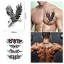 42 Sheets Temporary Tattoos Stickers (Include 10 Sheets Large Stickers), Fake Body Arm Chest Shoulder Tattoos for Men and Women