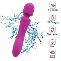 Computer LED Personal Cordless Massager,with USB Plug Portable Handheld Waterproof Mute High-Speed Powerful,You Can Enjoy it if You Want.