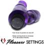 LeLuv Rabbit Vibrator Bath Time Bunny 8 Inch Waterproof Dual Motor Simple Controls Clear